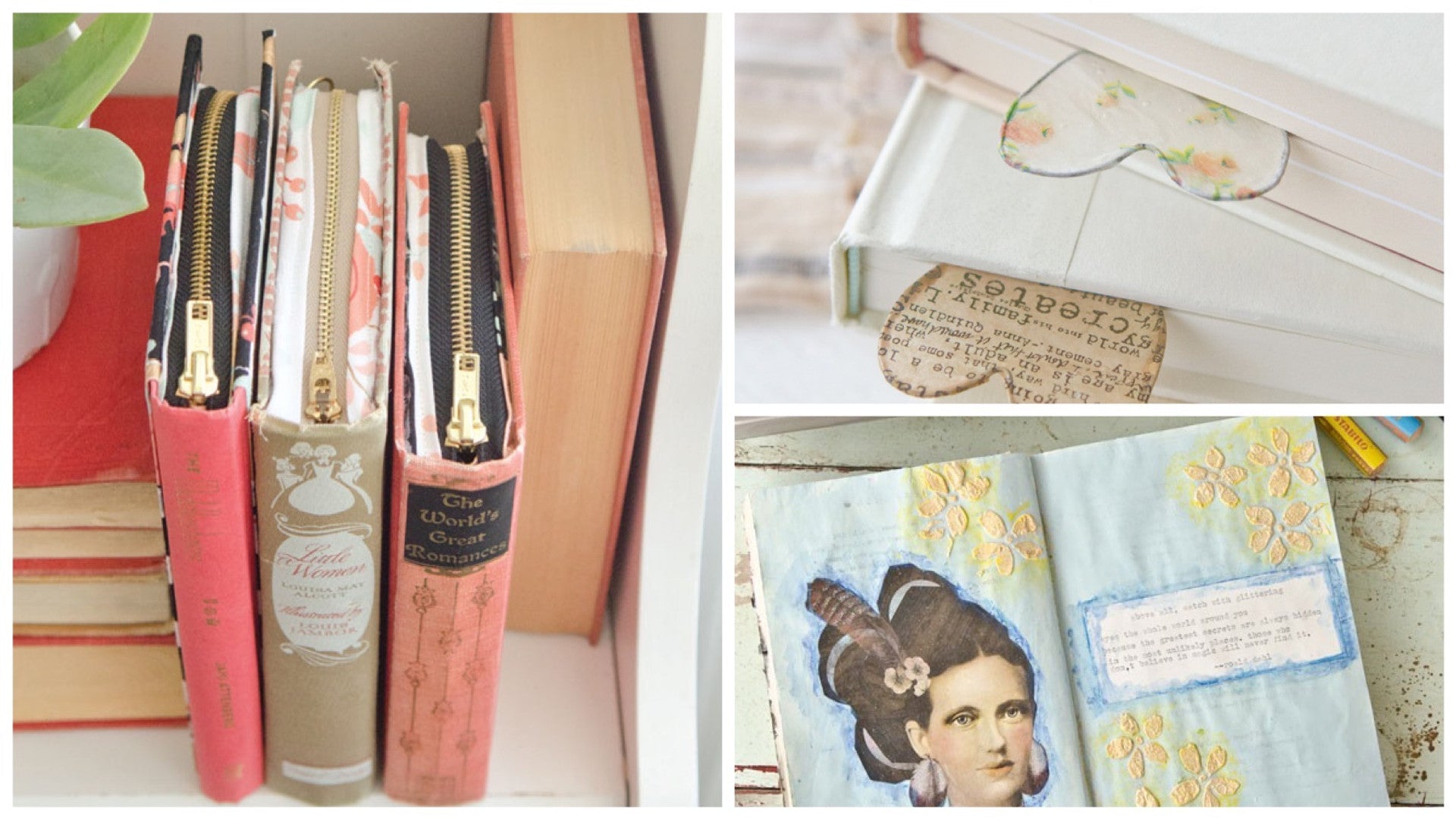 7 “Novel” Ways to Use Old Books in Your Artwork
