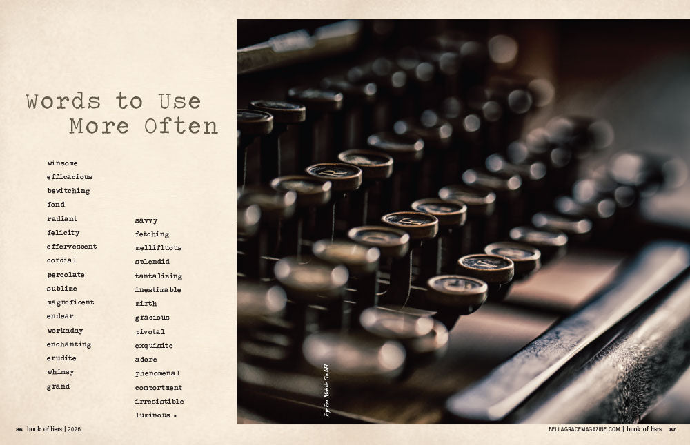 Bella Grace Book of Lists Volume 4 Instant Download