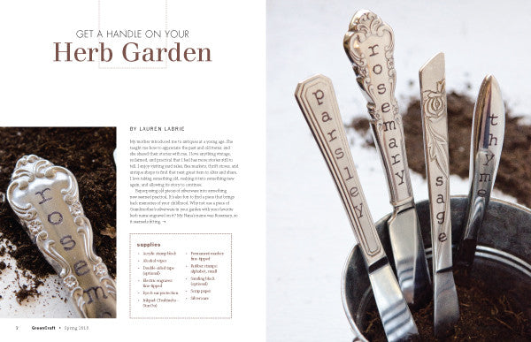 GreenCraft Magazine Spring 2018 Instant Download