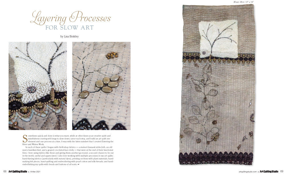 Art Quilting Studio Winter 2021 Instant Download