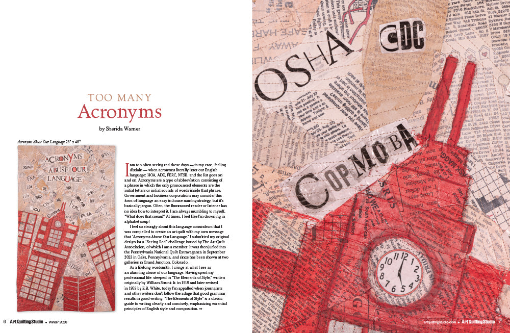 Art Quilting Studio Winter 2026 Instant Download