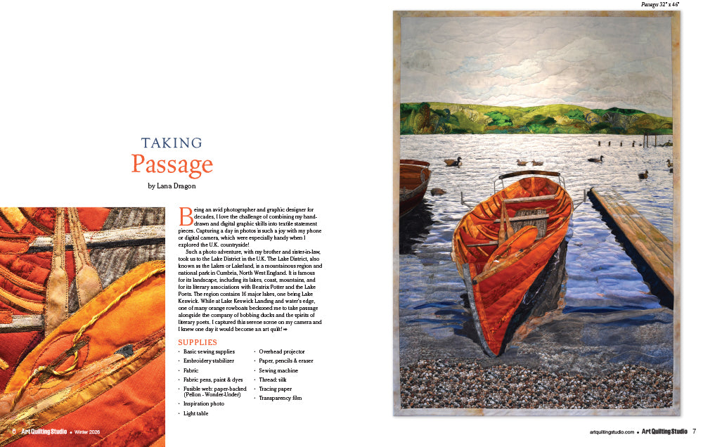 Art Quilting Studio Winter 2026 Instant Download