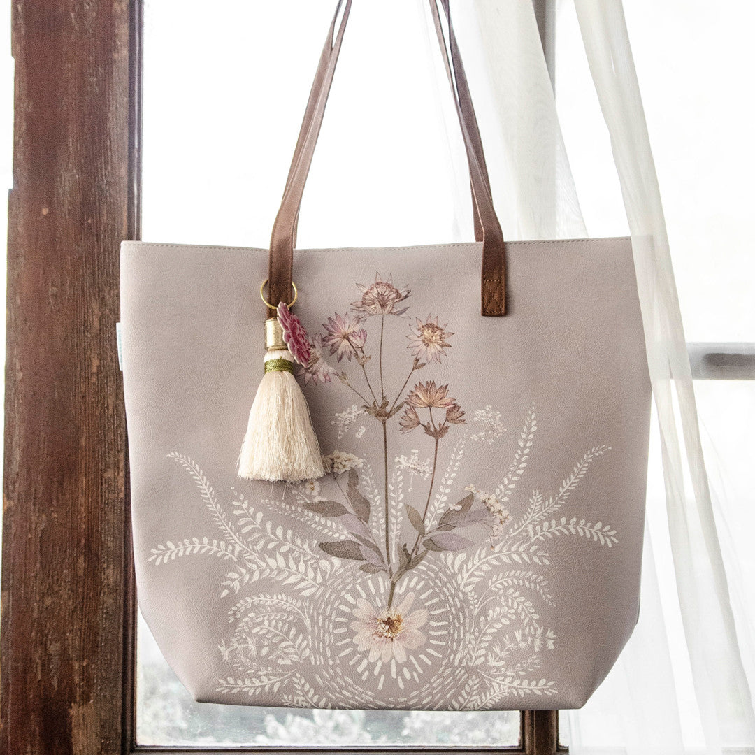 Field Lace Bucket Tote by Papaya Art