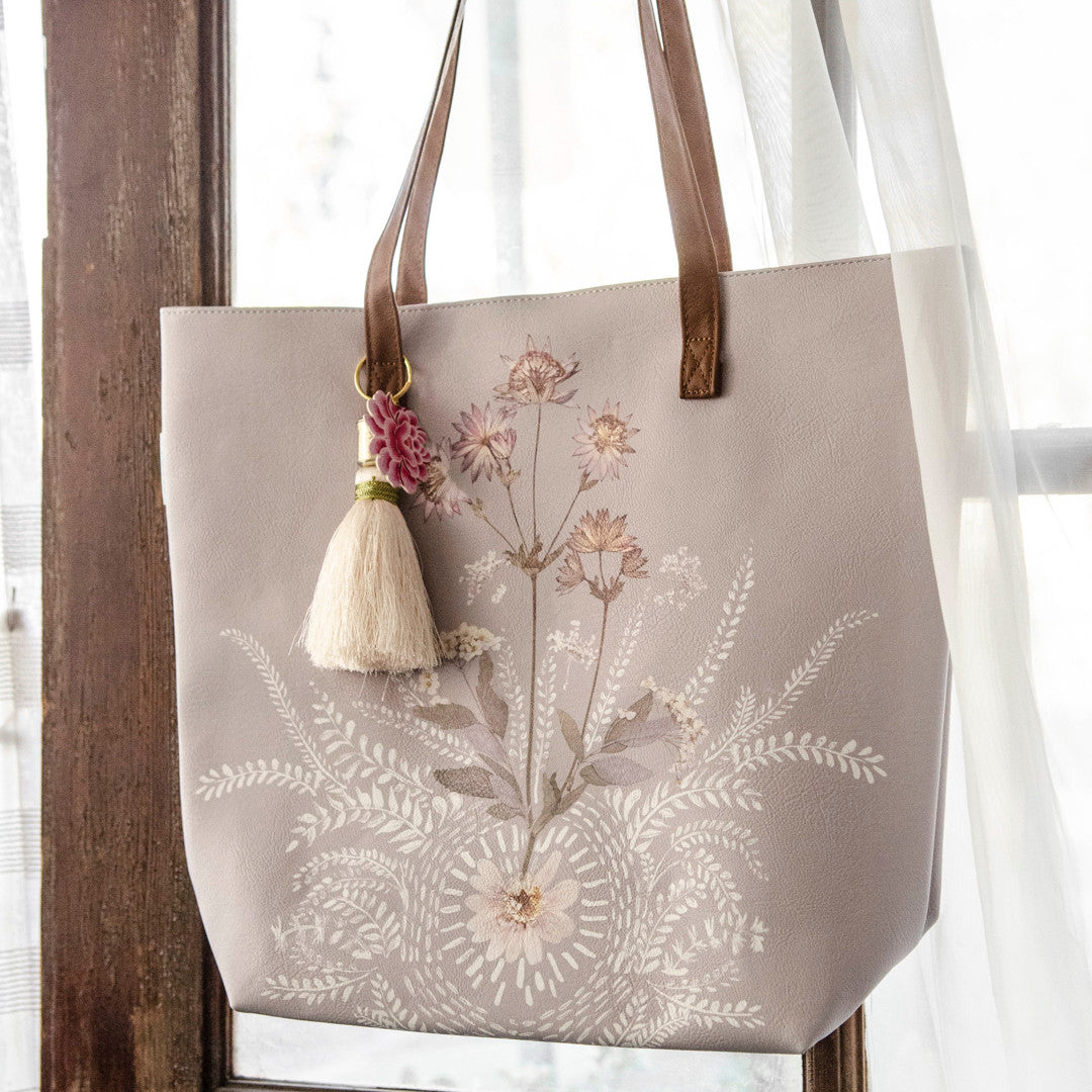 Field Lace Bucket Tote by Papaya Art