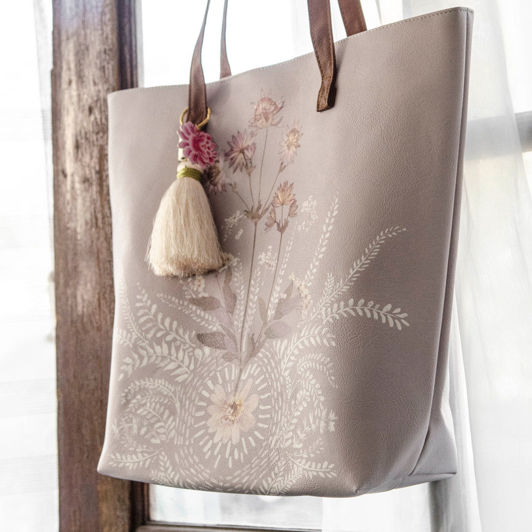 Field Lace Bucket Tote by Papaya Art