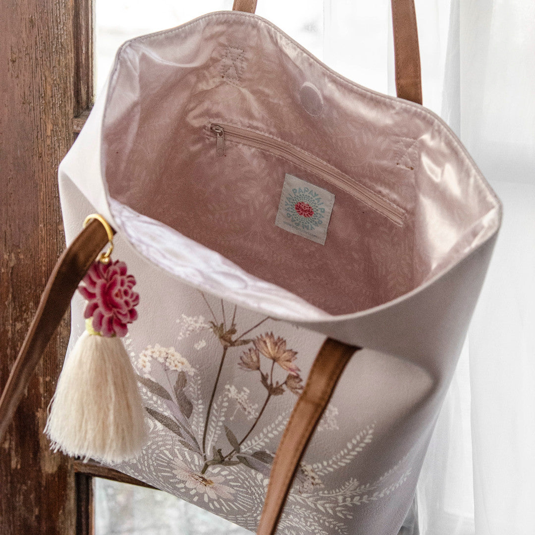 Field Lace Bucket Tote by Papaya Art