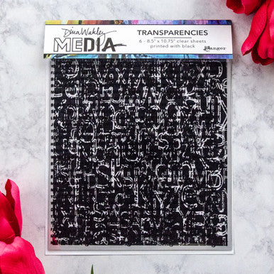 Dina Wakley Media Transparencies Typography Set