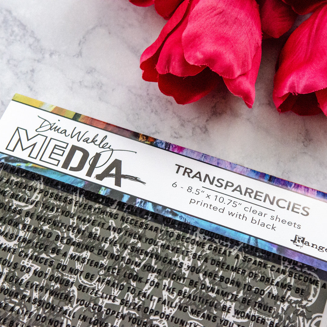Dina Wakley Media Transparencies Typography Set