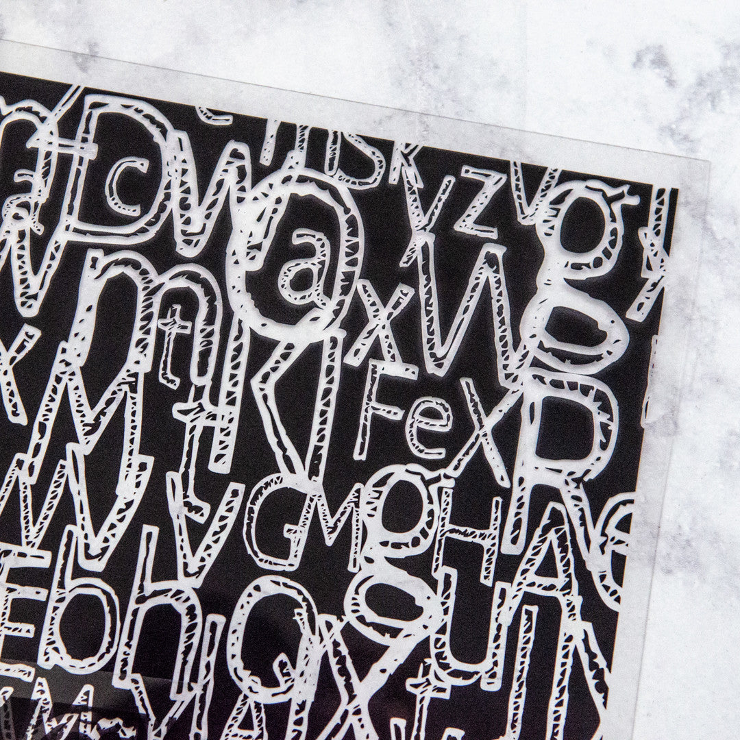 Dina Wakley Media Transparencies Typography Set