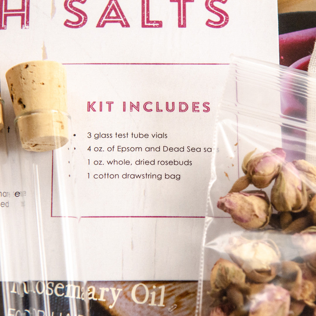 Willow and Sage Natural Rosebud Salts DIY Bundle