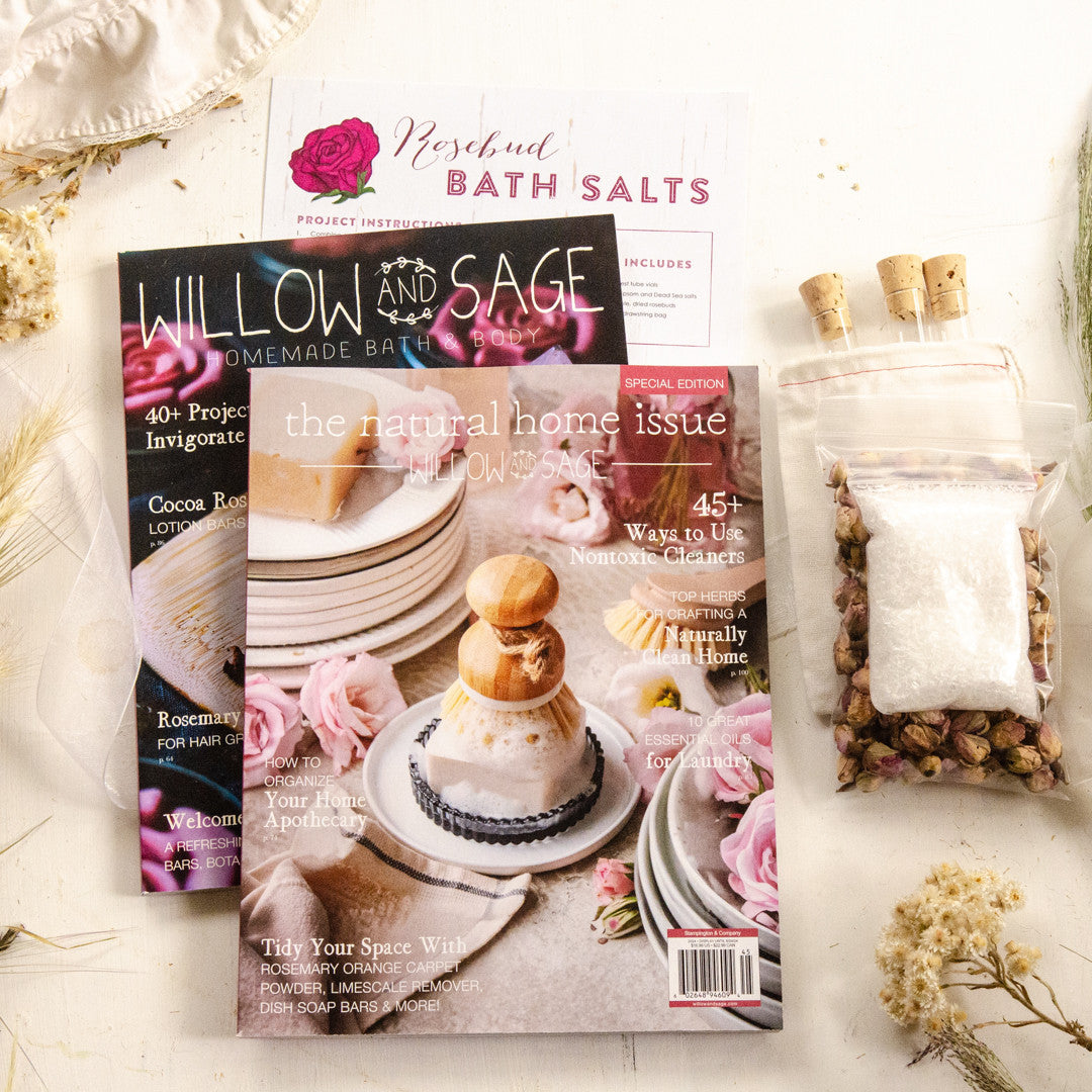 Willow and Sage Natural Rosebud Salts DIY Bundle
