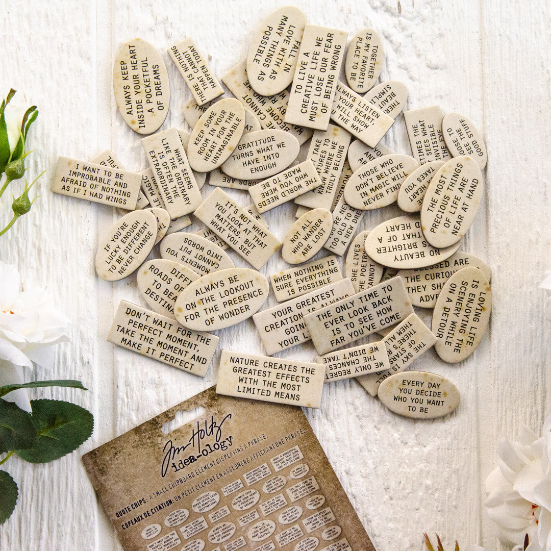 Tim Holtz Idea-ology Quote Chips
