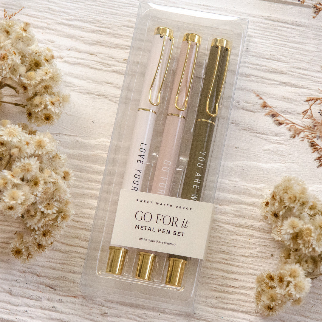 Go For It Metal Pen Set