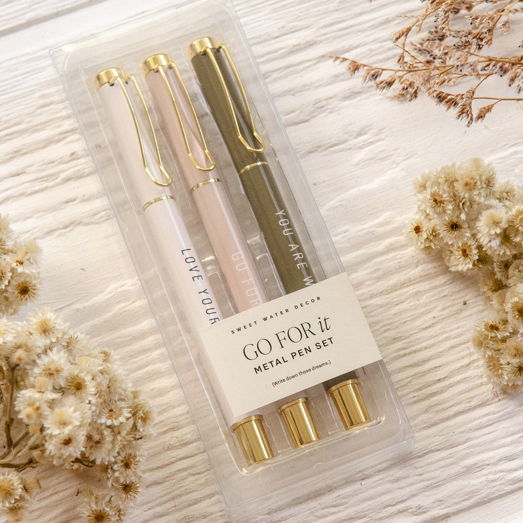 Go For It Metal Pen Set