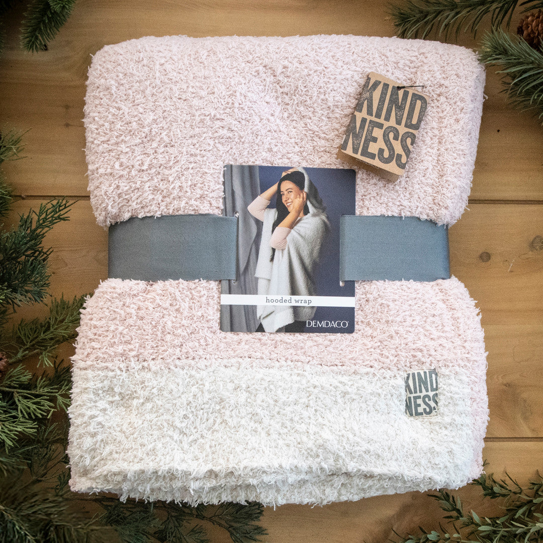 Hooded Wrap - Rose Cloud