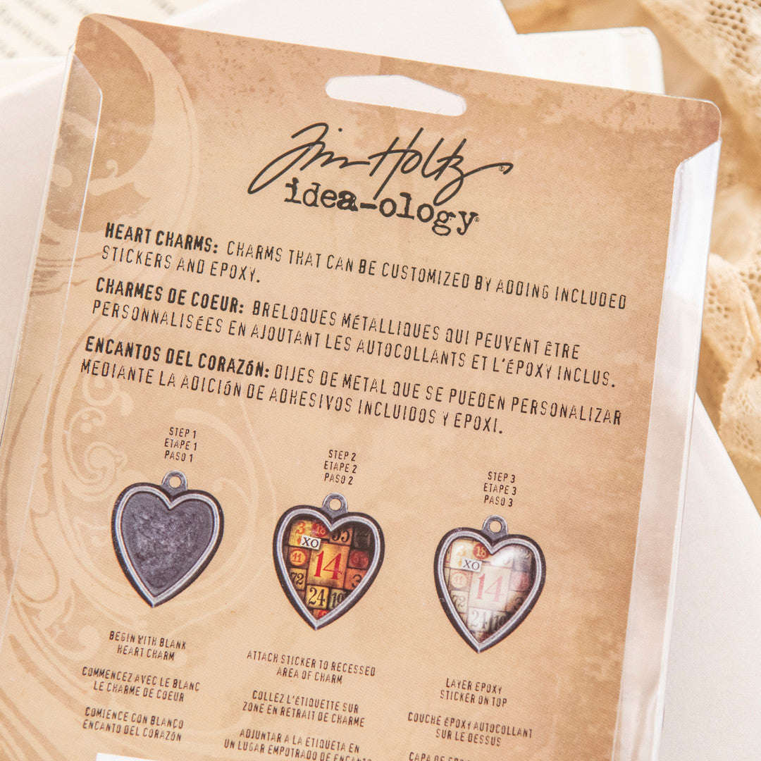 Tim Holtz Idea-ology Heart Charms