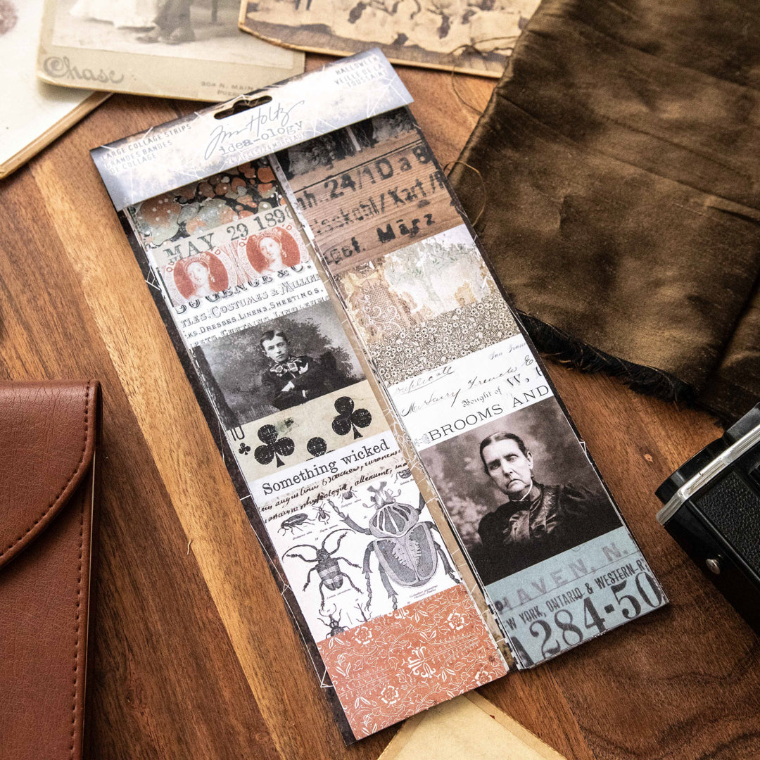 Tim Holtz Idea-ology Large Collage Strips Halloween