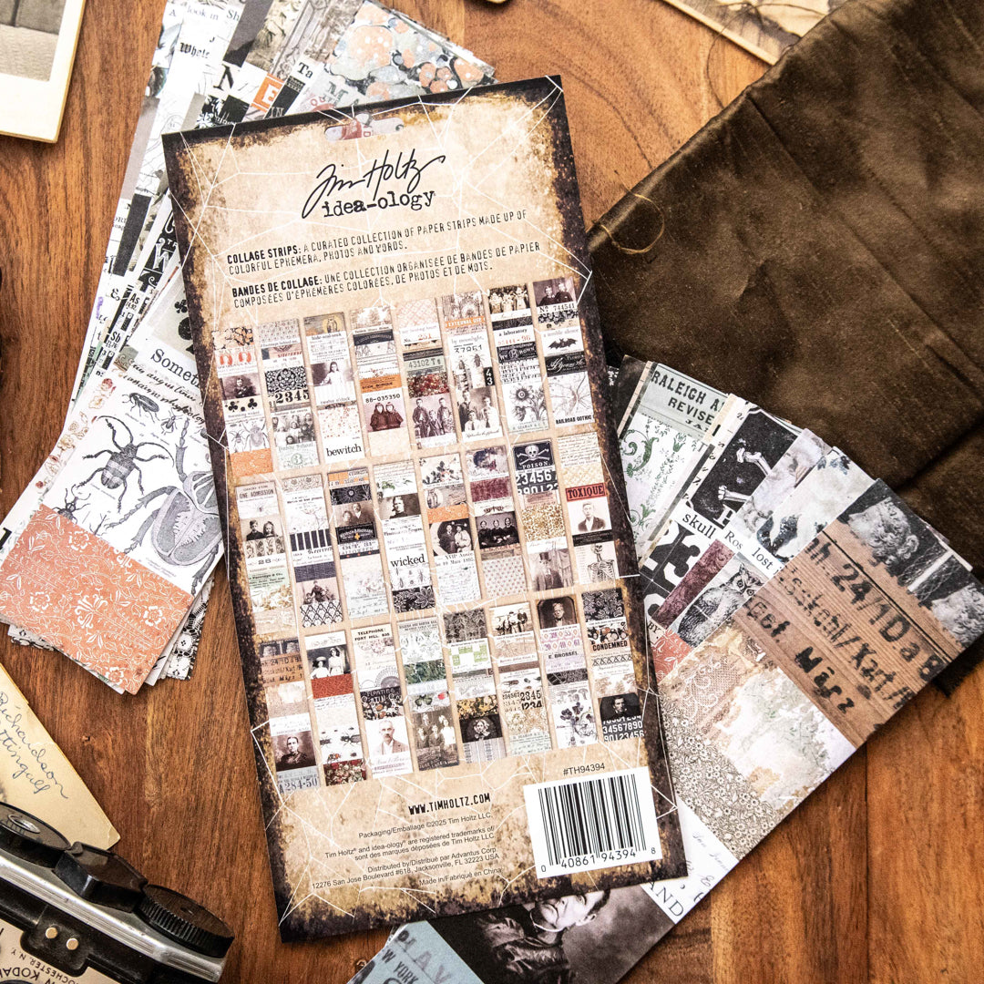 Tim Holtz Idea-ology Large Collage Strips Halloween