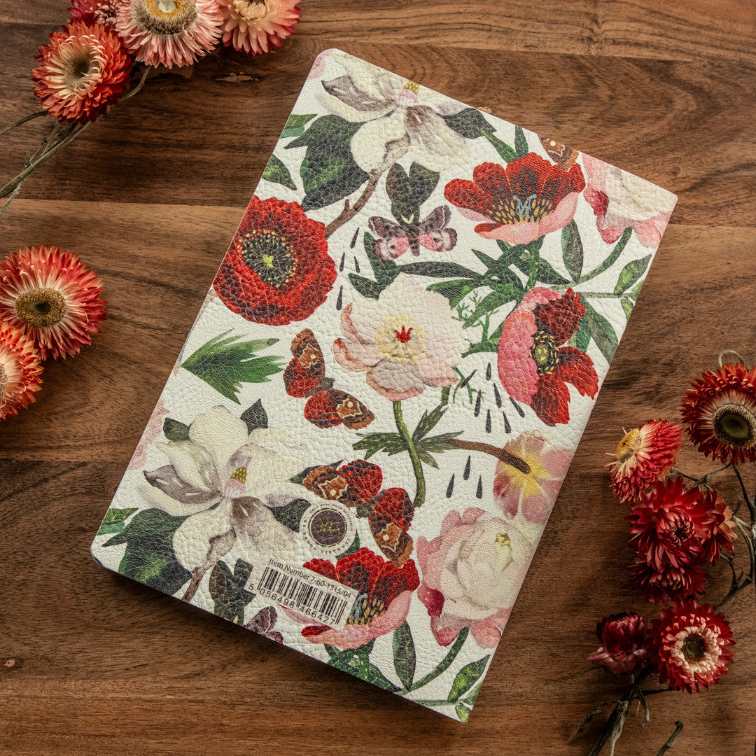 Bruno Visconti Peonies Vegan Leather Notebook