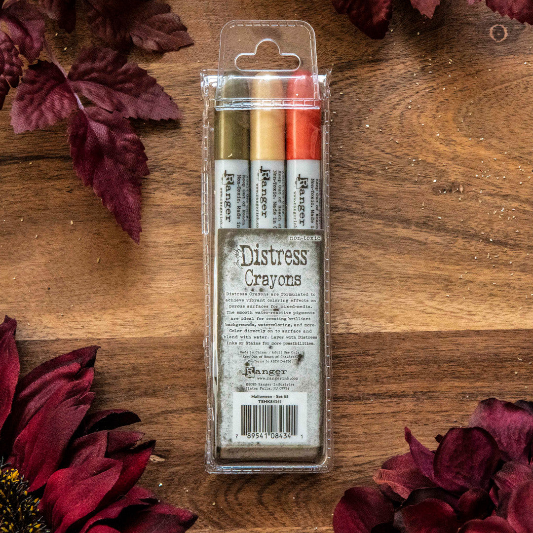Ranger Ink Distress Halloween Pearl Crayon Set 5