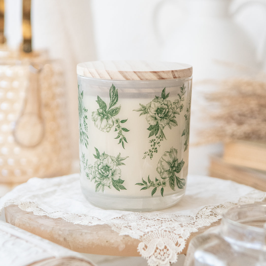 Green Delft 12 oz Soy Candle