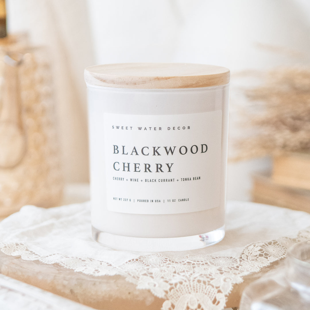 Blackwood + Cherry 11 oz Soy Candle