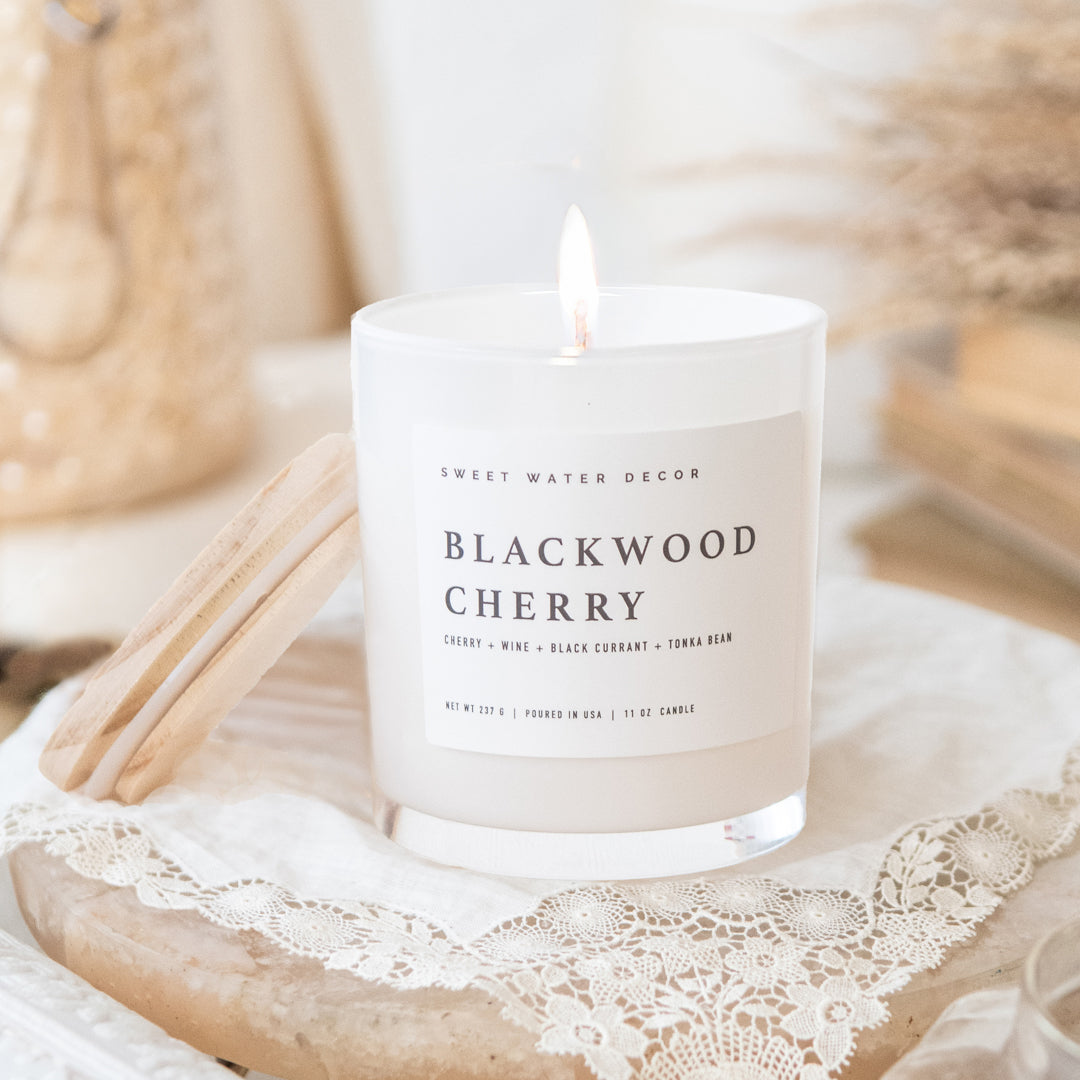 Blackwood + Cherry 11 oz Soy Candle