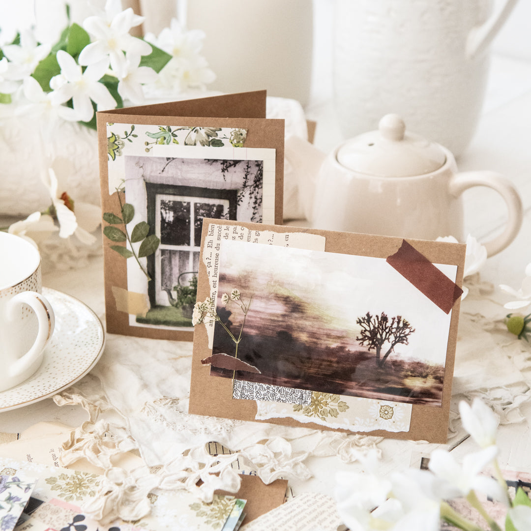 Transparently Easy Mixed-Media Cards