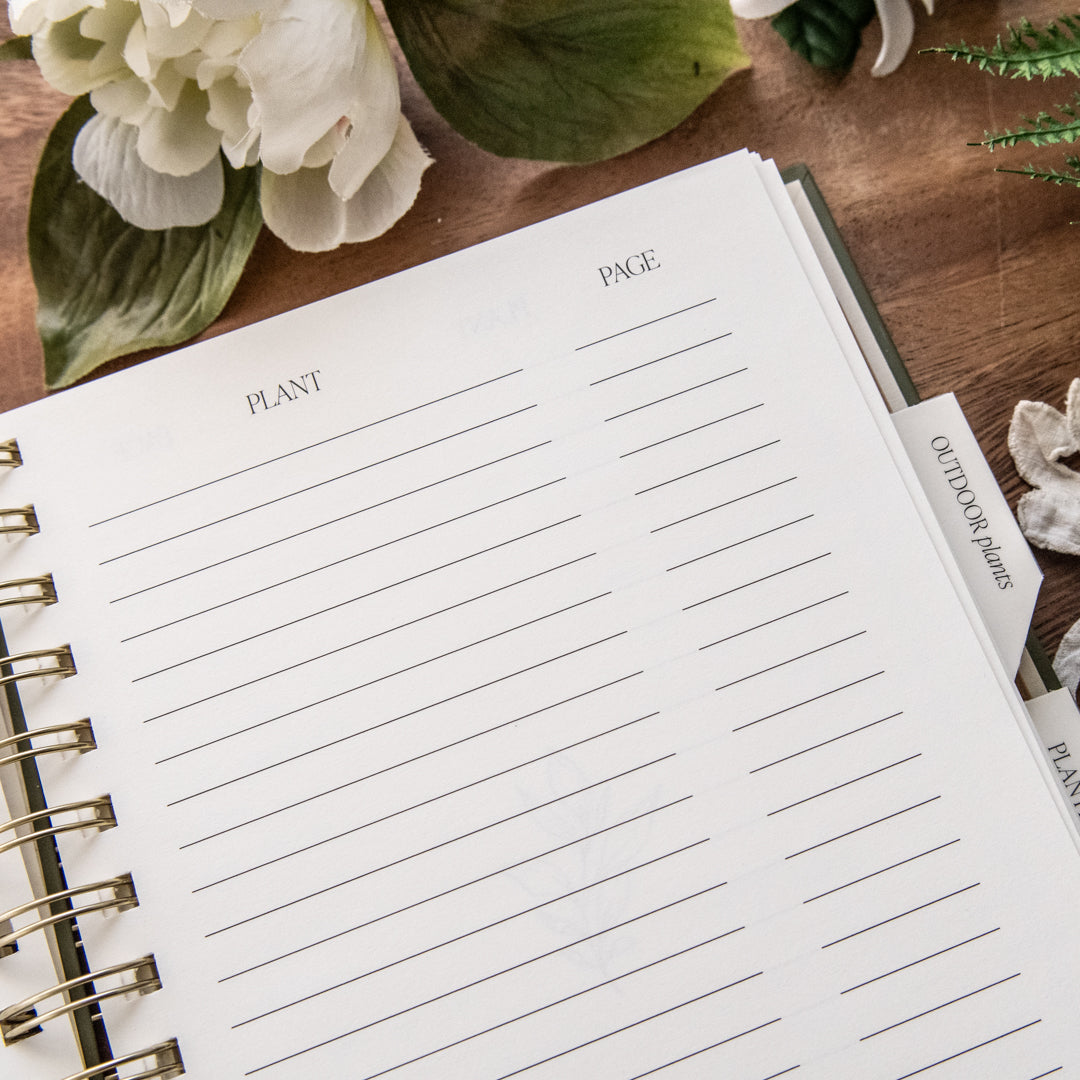 Indoor/Outdoor Plant Journal