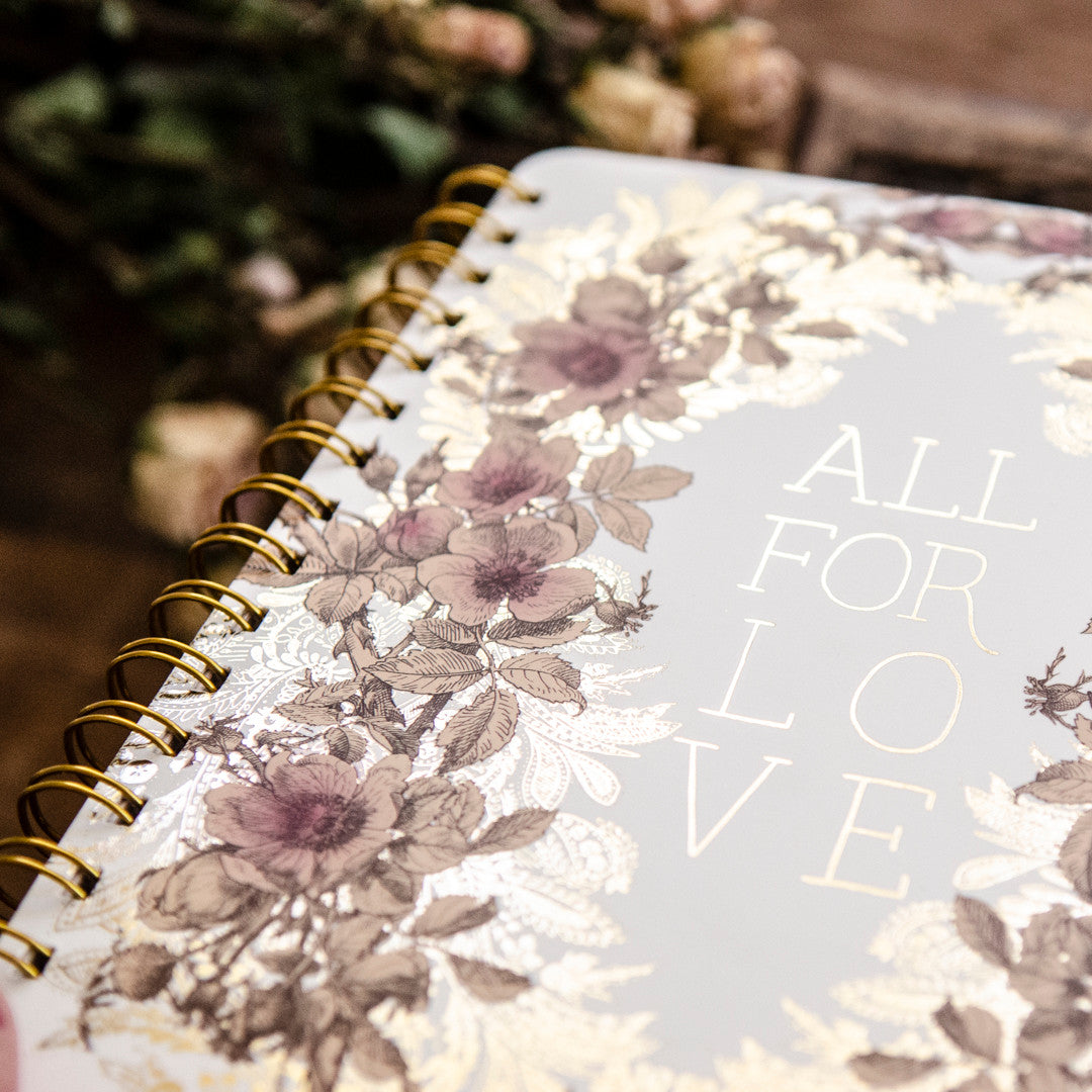All For Love Spiral Notebook by Papaya Art