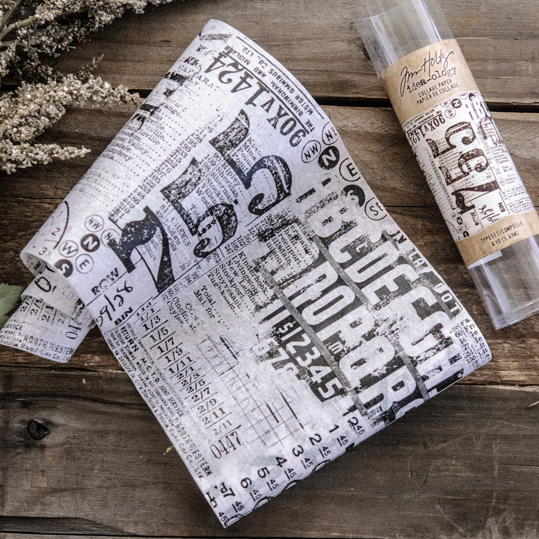 Tim Holtz Idea-ology Collage Paper Typeset