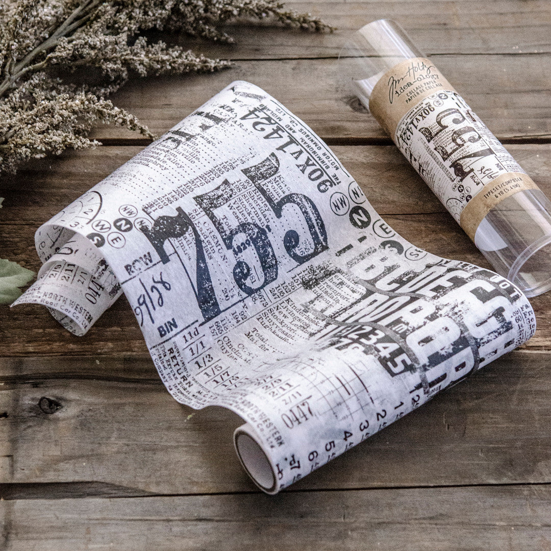 Tim Holtz Idea-ology Collage Paper Typeset