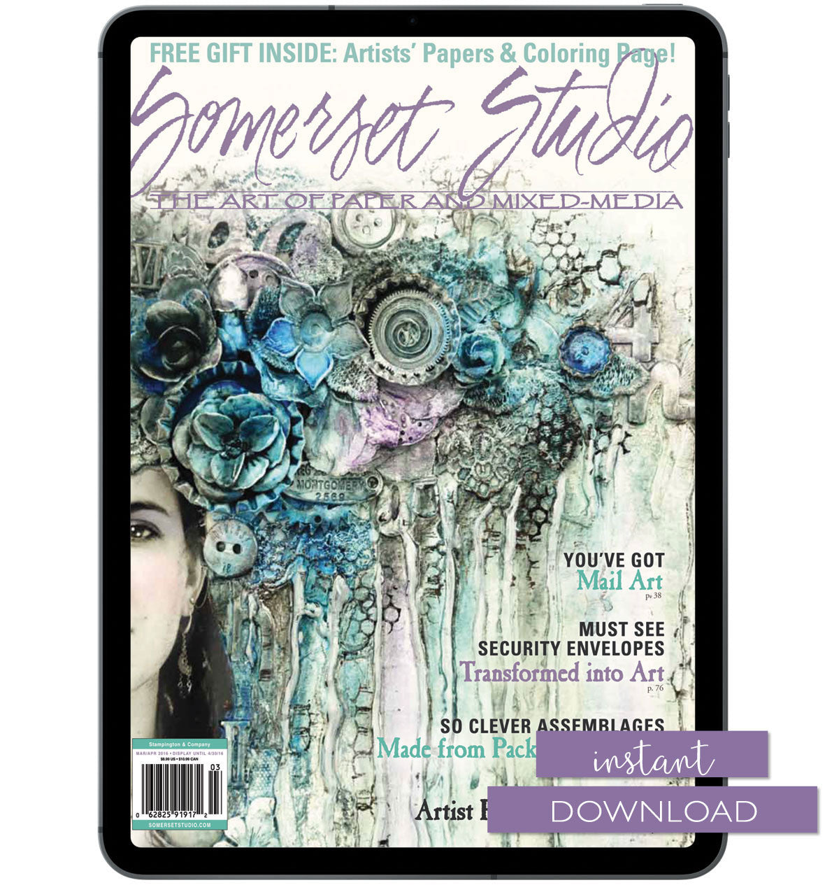 Somerset Studio Mar/Apr 2016 Instant Download
