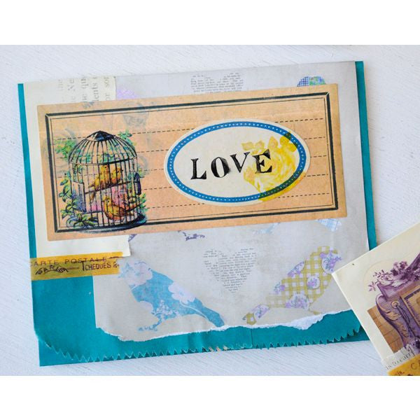Layered Paper Bag Cards Project