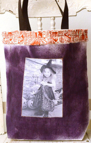 Mommy and Me Trick or Treat Bags Project and Daughter Izzy