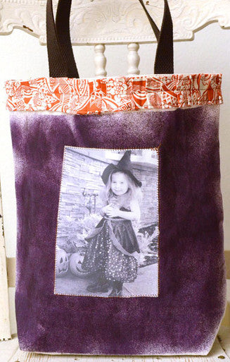 Mommy and Me Trick or Treat Bags Project and Daughter Izzy