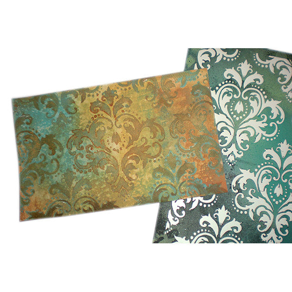 Stencil Kraft Postcards Project by Michelle Ward
