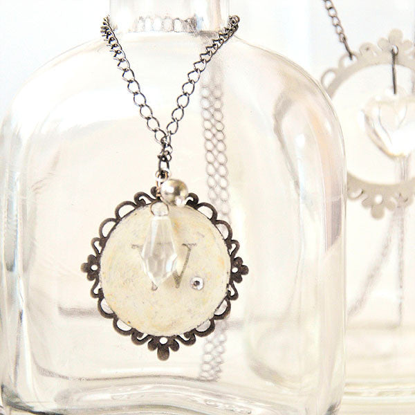 Hanging Hearts Cameo Framed Necklaces Project by Becky Shander