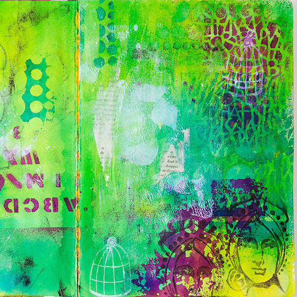 Let Not One Drop Be Wasted ... Experimenting With Dyan Reaveleys Dylusions Journal Project by Christen Olivarez