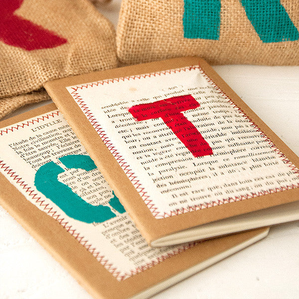 Monogrammed Burlap Bags Project