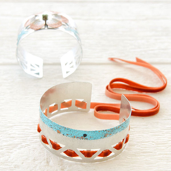 Scrap Metal Cuff Bracelets Project by Johanna Love