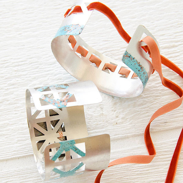 Scrap Metal Cuff Bracelets Project by Johanna Love