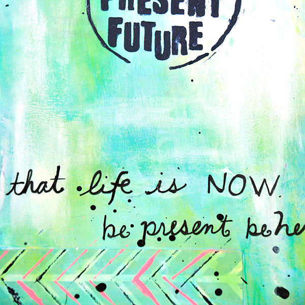 Past, Present, Future Art Journal Page Project