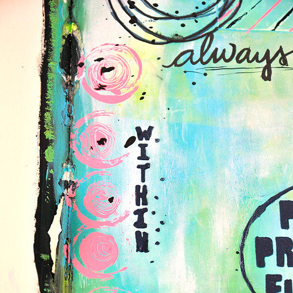Past, Present, Future Art Journal Page Project
