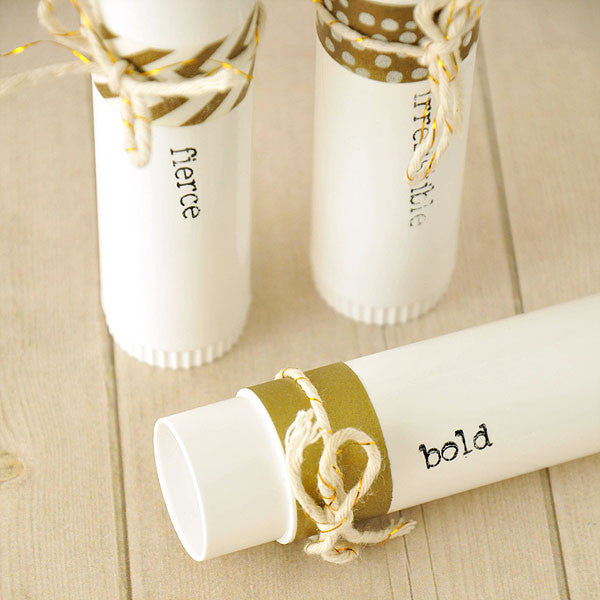 Dazzled with Gold Lip Balm Tubes Project