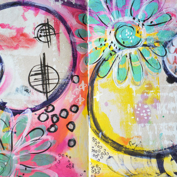 Mixed-Media Art Journal Page Project by Rae Missigman