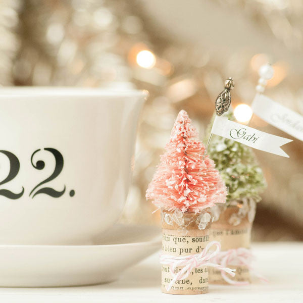 Miniature Christmas Tree Place Card Holders Project