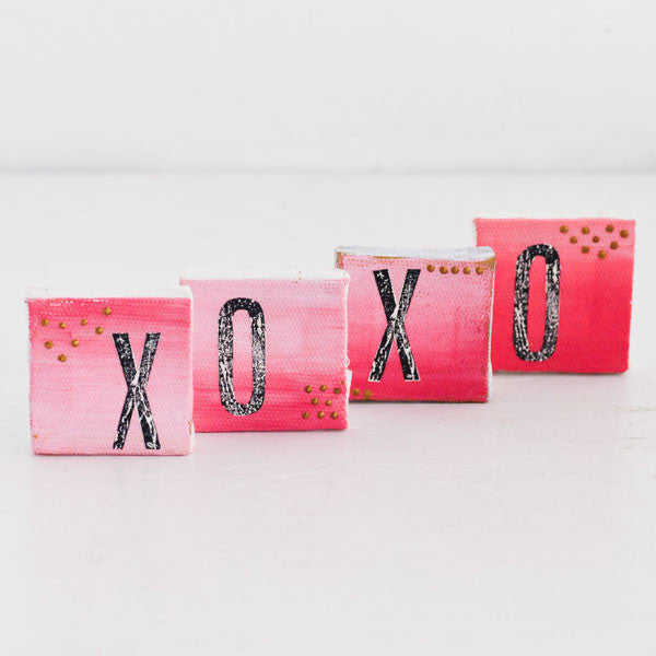 Ombré Mini Canvas Valentine Project