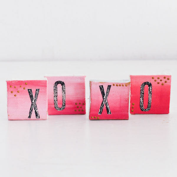 Ombré Mini Canvas Valentine Project