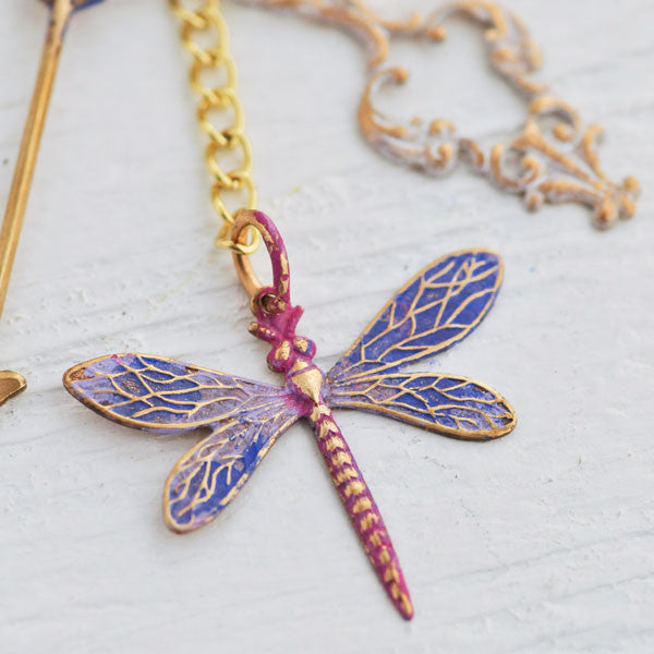 Dragonflies and Dreams Two-Way Necklace by Sarah Donawerth